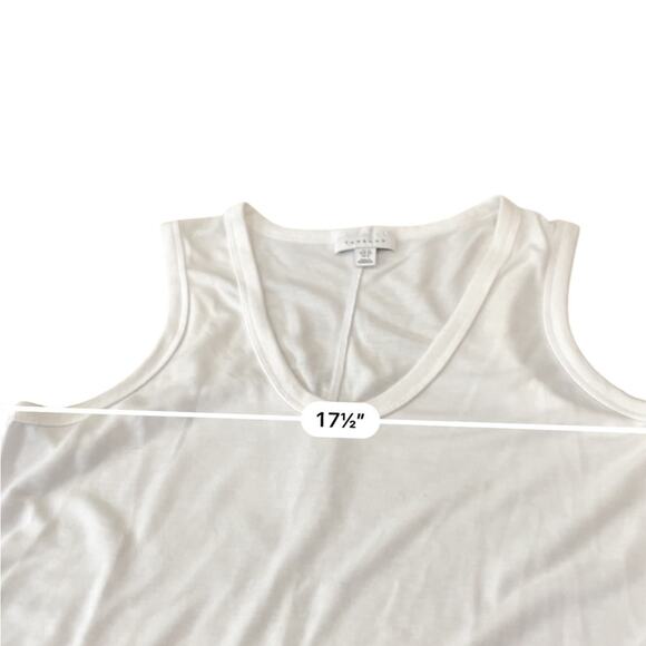 Bundle of 2 TOPSHOP Basic tanks Size 8 White & Gray - Picture 4 of 7